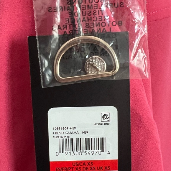 Jones New York Women's Jasper Roll-Cuff Blouse Guava Pink Size XS - Picture 9 of 12